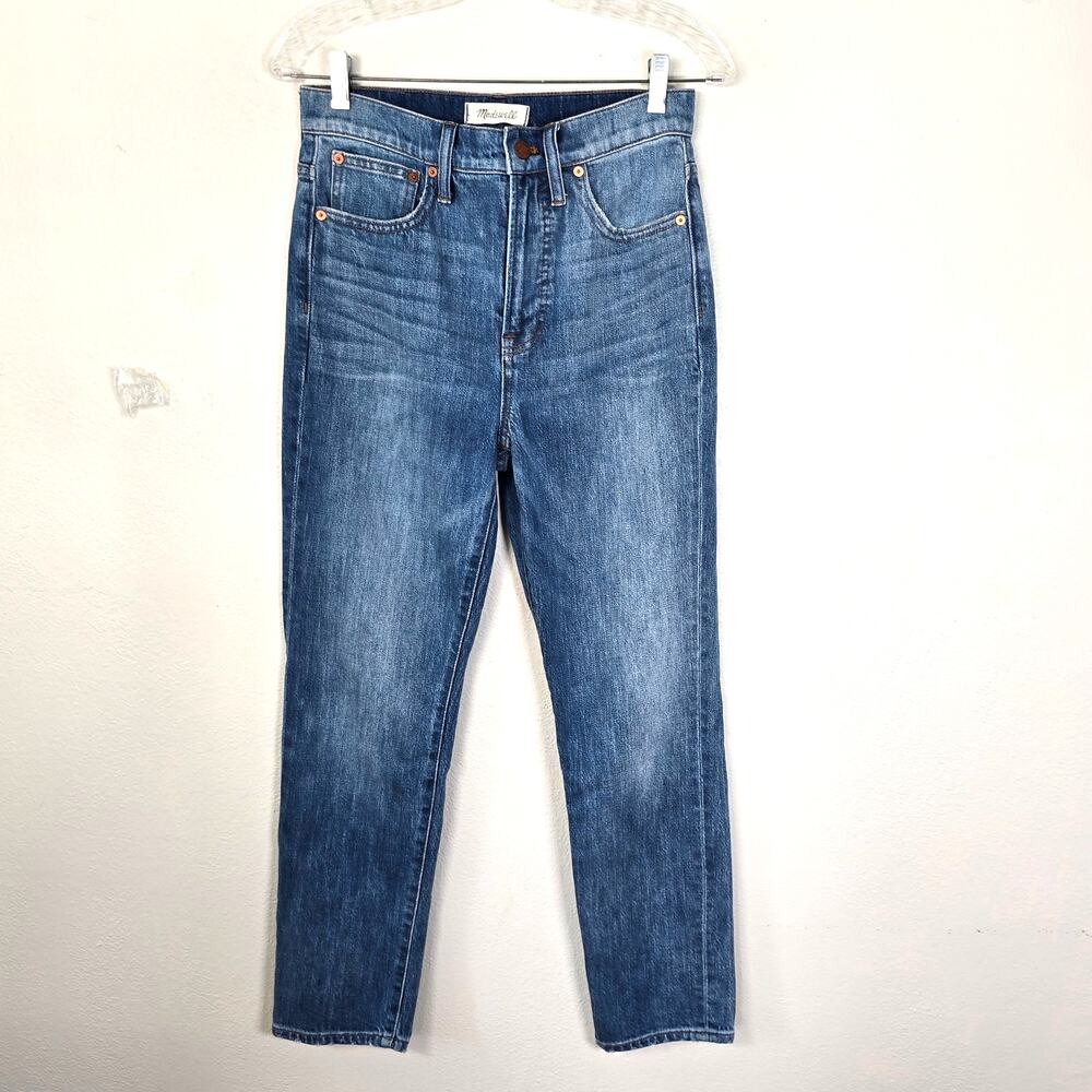 Madewell The Perfect Vintage Jean Women's 27 Straight Leg High Waist Preppy Boho